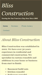 Mobile Screenshot of blissconstructionsf.com