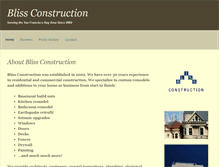 Tablet Screenshot of blissconstructionsf.com